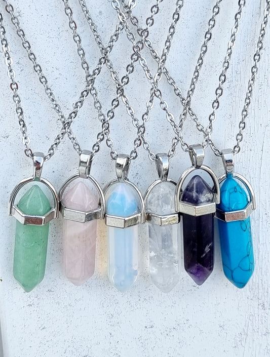 CRYSTAL POINT NECKLACES